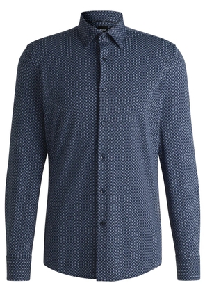 BOSS patterned shirt - Blue