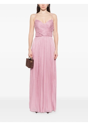 Costarellos Sireen pleated maxi dress - Pink