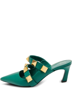 Valentino Garavani Pre-Owned roman stud pointed mules - Green