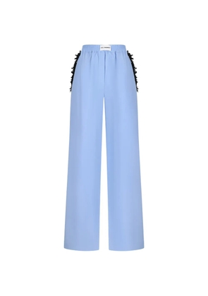 DES PHEMMES fringed trousers - Blue