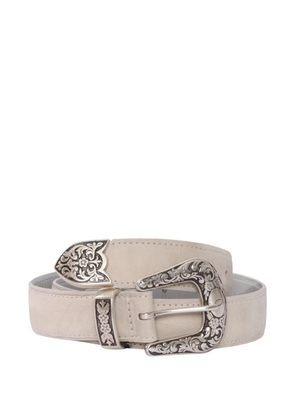 Orciani floral embossed belt - Neutrals