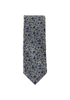 mfpen floral pointed tip tie - Neutrals