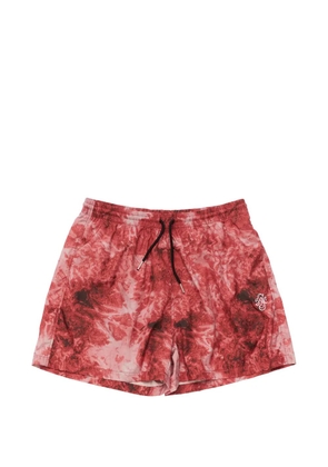 Stockholm Surfboard Club printed swim shorts - Red