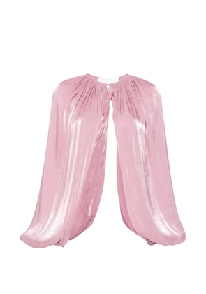 Costarellos draped gathered jacket - Purple