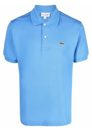 Lacoste logo-patch cotton polo shirt - Blue