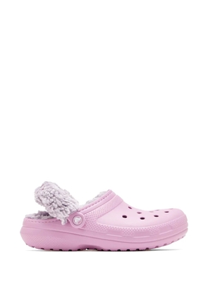 Crocs furry trim slides - Pink