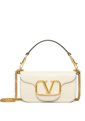 Valentino Garavani Locò small shoulder bag in calfskin - Neutrals