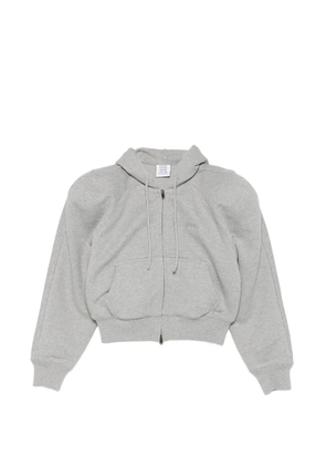 VETEMENTS jersey zip hoodie - Grey