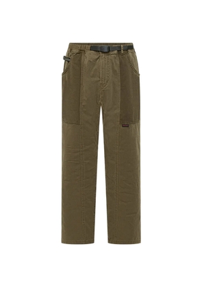 Gramicci logo patch trousers - Green