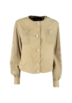 Fabiana Filippi perforated-sleeves jacket - Neutrals