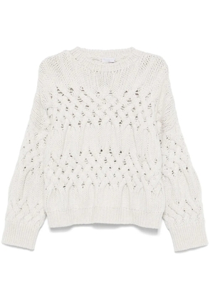 Brunello Cucinelli cable-knit cashmere sweater - Grey
