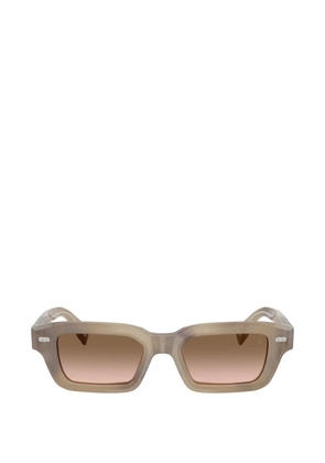 Brunello Cucinelli rectangle-frame sunglasses - Neutrals