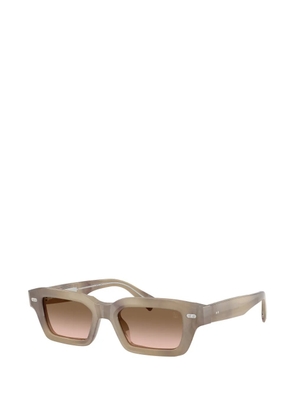 Brunello Cucinelli rectangle-frame sunglasses - Neutrals