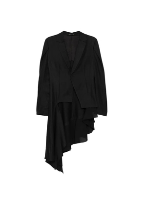 Yohji Yamamoto layered asymmetric jacket - Black