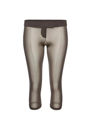 Magda Butrym Low-rise capri trousers - Brown