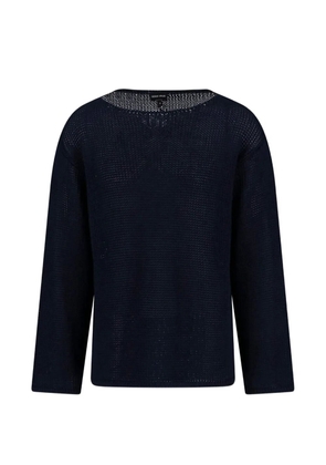 Giorgio Armani long-sleeves sweater - Blue