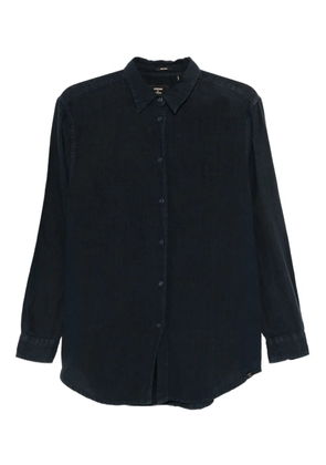 Superdry buttoned linen shirt - 11S BLUE