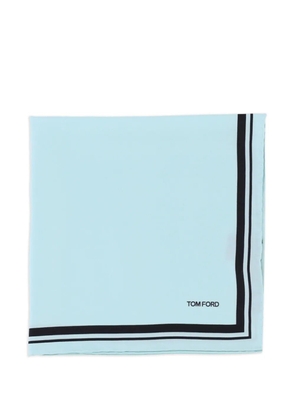 TOM FORD twill pocket square - Blue