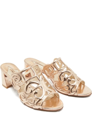 Sophia Webster cut-out leather mules - Pink