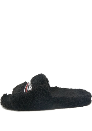 Balenciaga Pre-Owned Furry slippers - Black