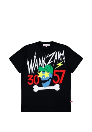 Walter Van Beirendonck Waakzaam front-print crew-neck T-shirt - Black