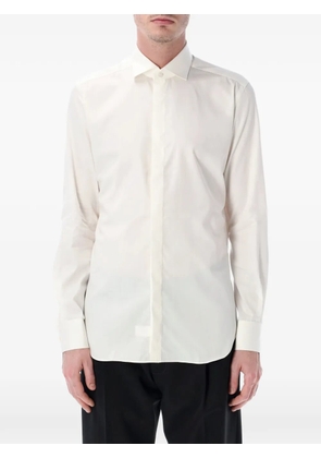 Xacus Tailor button-up plain shirt - Neutrals