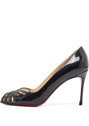 Christian Louboutin Pre-Owned 100mm patent-leather pumps - Black