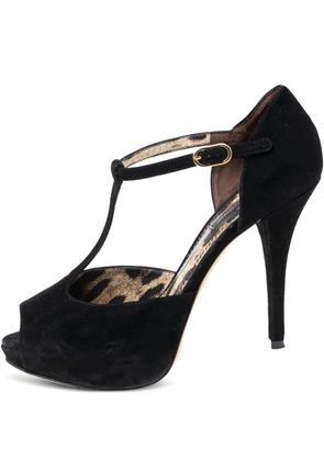 Dolce & Gabbana Pre-Owned 110mm suede leather sandals - Black