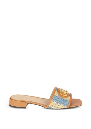 Valentino Garavani logo embellishment mules - Neutrals