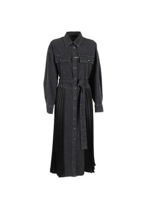 Weekend Max Mara Abito Citrato belted pleated dress - Black