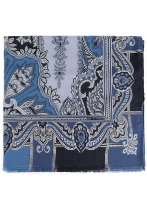 ETRO paisley-print scarf - Blue