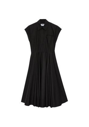 MSGM pocket shirt midi dress - Black