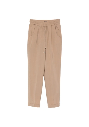 Kiton elasticated-waistband trousers - Neutrals