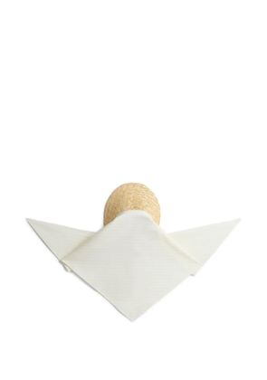 Patou striped scarf cap - Neutrals