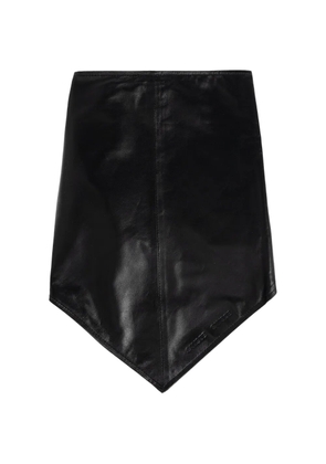 SAMSOE SAMSOE Sadoly leather scarf - Black