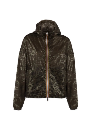 K-Way Laurette super-light reversible hooded jacket - Green