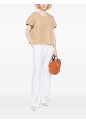 SUSANNE BOMMER puff sleeve top - Neutrals