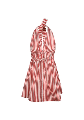 Faithfull the Brand Ermita striped halter dress - Red