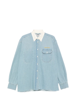 Miu Miu collared pocket shirt - Blue