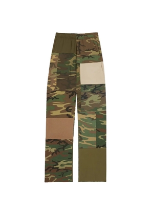 GALLERY DEPT. camouflage patchwork trousers - Green