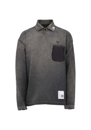 Maison MIHARA YASUHIRO long-sleeved polo shirt - Grey