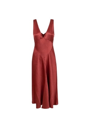 Polo Ralph Lauren V-neck midi dress - Red