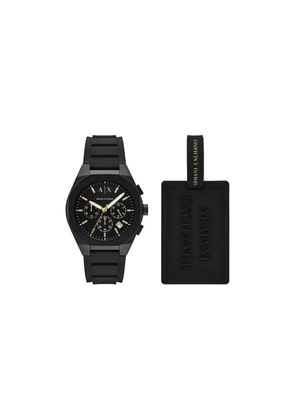 Armani Exchange round face 42mm - Black