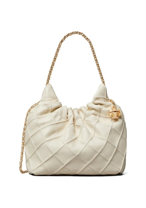 Tory Burch mini Fleming soft hobo bag - Neutrals