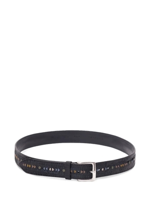 Orciani Blade Symbol textured buckle belt - Blue