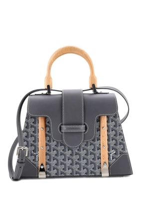 Goyard Pre-Owned Saigon Top Handle Bag Coated Canvas with Leather PM satchel - Grey