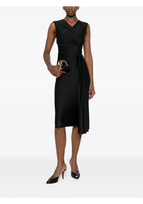 CHIARA BONI La Petite Robe V-neck sleeveless midi dress - Black