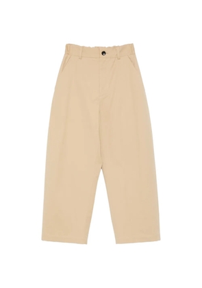 nicholson & nicholson elasticated cropped trousers - Neutrals