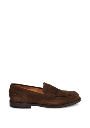 Alberto Fasciani Brian suede penny loafers - Brown