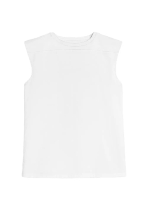 Jil Sander cotton jersey sleeveless top - White